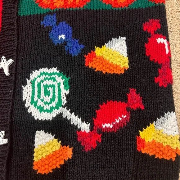 Halloween Cardigan - Alexandra Bartlett for The Eagles Eye / Like New! - Picture 6 of 17
